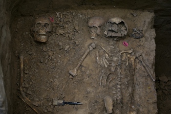 Fouille autour de la chapelle funéraire de Tous les Saints du cimetière de Sedlec