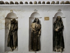 Momie : Crypte de la cathédrale de Oria, Italie.