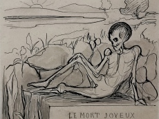 Edvard Munch, Le Mort JoyeuxIllustration du poème de Baudelaire.